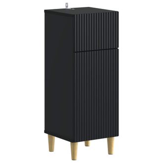 vidaXL Armario De Almacenamiento Para Ba&ntilde;o Arnhem Negro Vidaxl