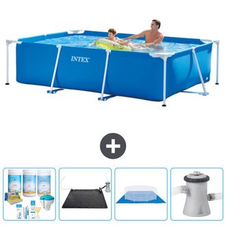 Intex Piscina Con Estructura Rectangular - 260x160x65 Cm - 7-piezas S20826