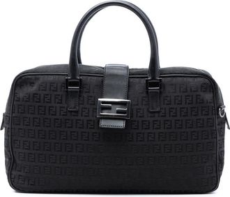 Fendi Pre-owned Fendi Zucchino Canvas Satchel Ladies 2373 8BH096 038