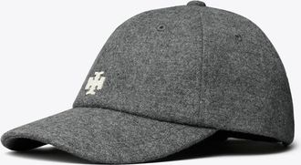 Tory Burch Womens Wool Logo Cap, One Size