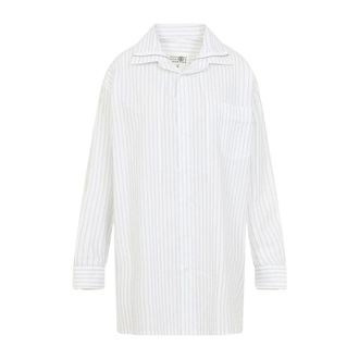 Maison Margiela Dames, Blouses & Shirts, Wit, Maat: S Katoen