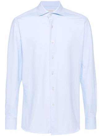 Glanshirt Camicia con tessuto tecnico - Blu
