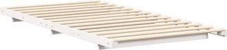 vidaXL Estructura De Cama Blanco 90 X 200 Cm Madera Maciza De Pino Vidaxl