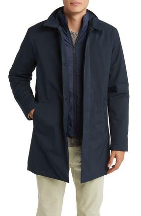 Nn.07 Blake 8240 Waterproof Trench Coat in Navy Blue at Nordstrom, Size Xx-Large