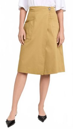 BA&SH Bastien Skirt In Olive
