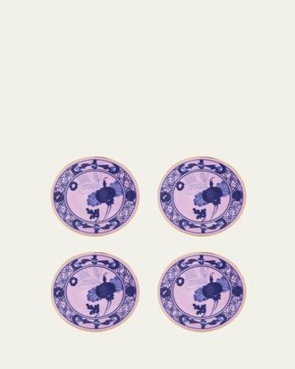 Ginori 1735 Oriente Italiano Azalea Coasters, Set of 4