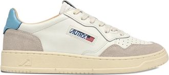 Autry leather panelled sneakers - Wit