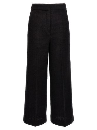 Moschino Black Wool Cropped Womens Pants