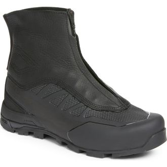 Salomon Tepiaz Advanced Water Repellent Hiking Boot in Black/Black/Sedona at Nordstrom, Size 10