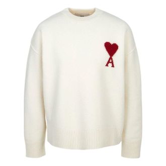 Ami Knitwear T-Shirt White UKS838-018-154