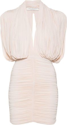 Philosophy di Lorenzo Serafini draped mini dress - women - Elastane/Viscose - 44 - Pink