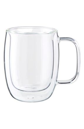 Zwilling Sorrento Plus Set of 2 Double Wall Glass Espresso Mugs in Clear at Nordstrom