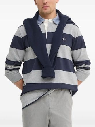 GANT Polo Heavy Rugger a righe - Blu