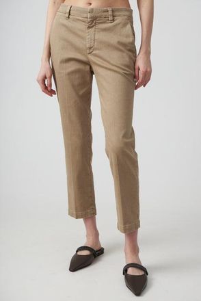 Brunello Cucinelli Straight Cotton-Blend Trousers - Taupe