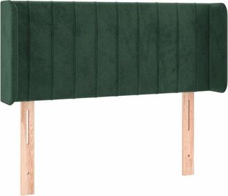vidaXL Cabecero Con Led De Terciopelo Verde Oscuro 103x16x78/88 Cm Vidaxl
