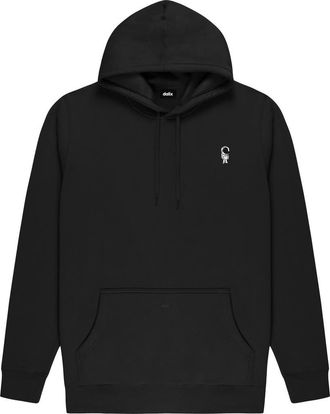 Dalix Astronaut Midweight Fleece Classic Hooded Sweatshirt in Black at Nordstrom, Size Xx-Large