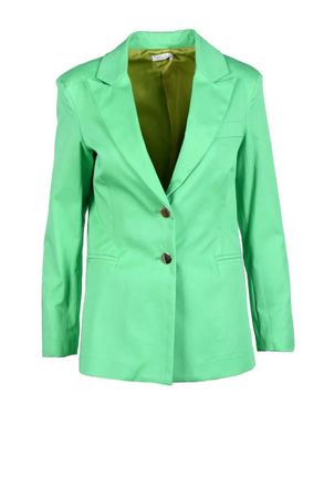 Motel Green Tailored Stretch Cotton Jacket