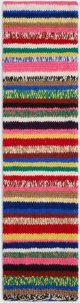 Celine Sciarpa in alpaca moulin&egrave; e lana a righe multicolor