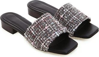 Generic Heels Womens low heel sandals womens slippers sling sandalsGray,4.5