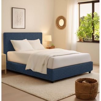 Dmora Cama Individual Rugby, Desenfundable, Hecho En Italia, Azul