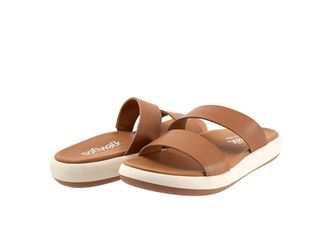 Softwalk Jenna Womens Sandals Luggage : 11 N (AA), Leather/Rubber