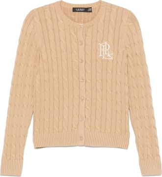 Lauren Ralph Lauren Vest met geborduurd logo - Beige