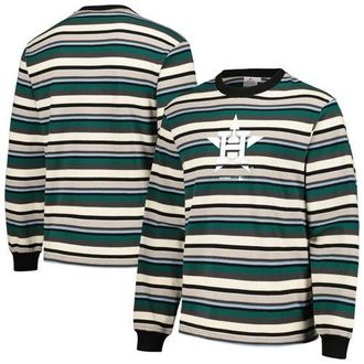 Pleasures Mens PLEASURES Cream/Green Houston Astros Ballpark Long Sleeve T-Shirt at Nordstrom, Size Small
