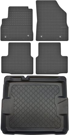 OEM Opel Astra V K Hatchback Desde Noviembre De 2015. Juego De Alfombrillas De Goma Para Coche + Alfombrilla Para Maletero