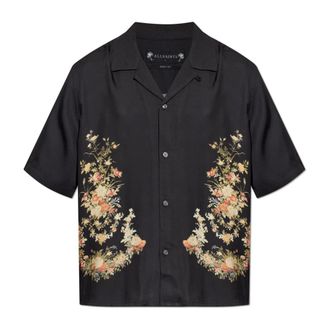 AllSaints Parsons Shirt - Heren - Korte mouwen Overhemden - Zwart - L - Overhemden