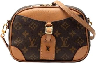 Louis Vuitton Pre-owned Vintage Monogram Pochette - Dames - Vintage Schoudertas - Bruin - ONE Size - Leer - Vintage