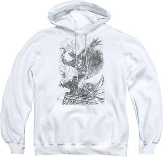 Gildan Batman Pencil Batarang Throw Adult Pull Over Hoodie / Hooded Sweatshirt