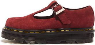 Dr. Martens Zebzag Mary Jane Milled Nubuck Red 43662600