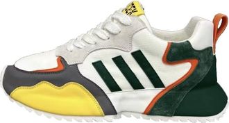 Generic Men lace up Flat Shoes for Outdoor Leisure Versatile Breathable and Comfortable Sports Shoes (White,5.5)