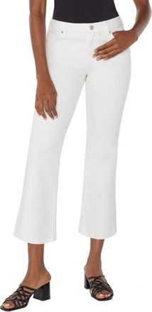 Liverpool L.A. Hannah Crop Flare Jeans in White at Nordstrom, Size 14P