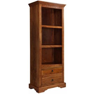 Massivmoebel24 scaffale in legno di Acacia 68x44x178 miele dorato laccato OXFORD 01009