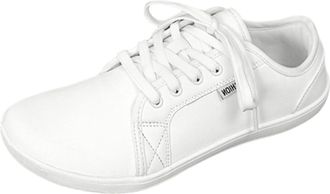 Generic Couple Style Mens and Womens Solid Color Strap Casual Shoes Large Size Barefoot Shoes Wide Last Sports Casual Shoes (White, 9.5)-2