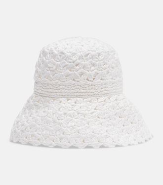 Aquazzura Crochet bucket hat