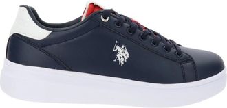 U.S.Polo Association Heren Sneakers van Kunstleer - Heren - Sneakers - Blauw - 42 EU - Leer - Schoenen