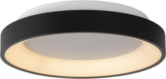 Lucide L&aacute;mpara de techo de acr&iacute;lico con 1 led integrado, negro