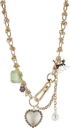 Sphera Milano Plated 17.5Mm Pearl Cz Necklace