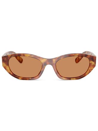 Miu Miu Eyewear tortoiseshell sunglasses - women - Acetate - 53 - Brown