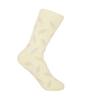 Peper Harow Leaf Womens Socks - Cream