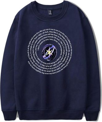Generic Katseye Merch Album Soft Is Strong Sweatshirt Crewneck Long Sleeve Sweatshirt Men/women Pullover (5,S)