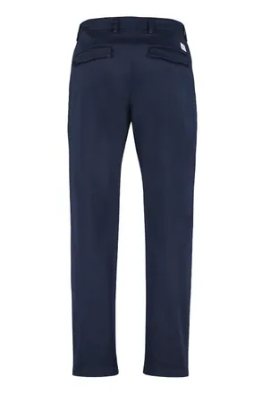 Department Five Mens Prince Stretch Cotton Chino Trousers Blue Chinos