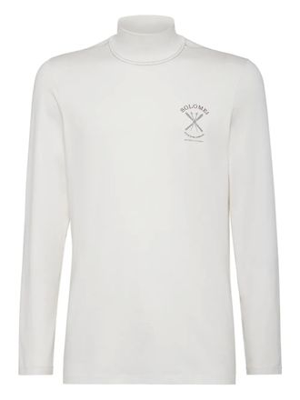 Brunello Cucinelli T-shirt a collo alto - Bianco