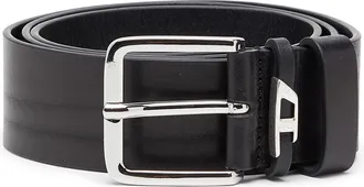 Diesel 4 cm crinkle leather belt - Belts - Man - Black