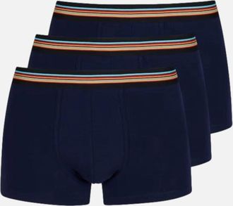 Paul Smith Mens Paul Smith 3 Pack Navy Trunks 47 Navy - Size: 35/34/32