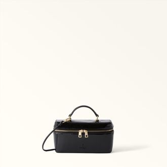 Furla Camelia Mini Bag Nero Black Patent Leather Woman