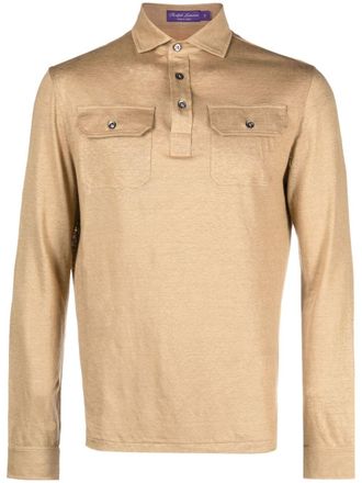 Ralph Lauren Purple Label Polo a maniche lunghe - Toni neutri