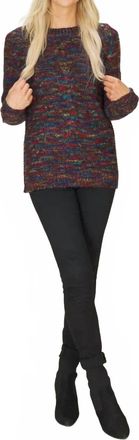 Papillon Crew Long Sleeve Sweater In Multi